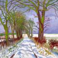 David Hockney Winter Tunnel with snow