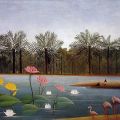 Henry Rousseau - The Flamingoes, 1907