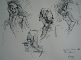 Sketch-1 of US President Barack Obama, Prime Minister Julia Gillard